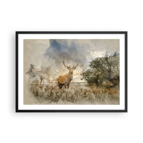 Poster in black frame - Dignity - Strength - Majesty - 70x50 cm