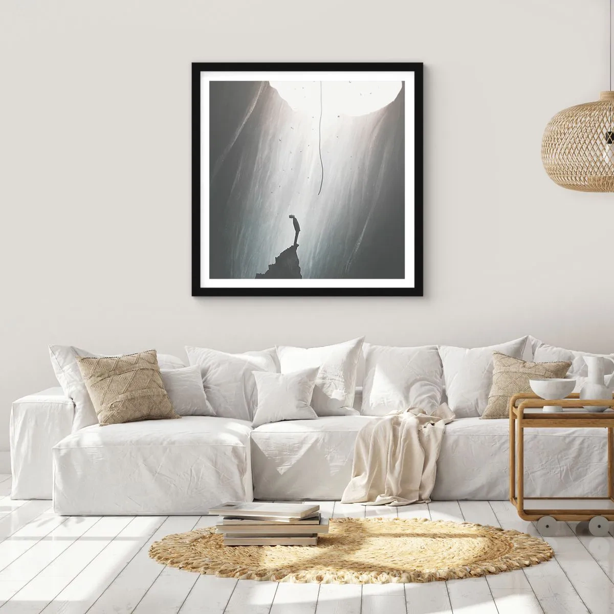 Poster in black frame - There Is Always Some Way Out - 60x60 cm