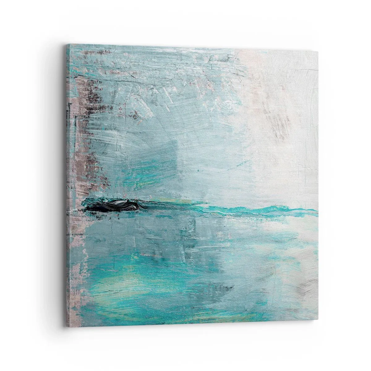 Canvas picture - Horizontally in Blue - 70x70 cm