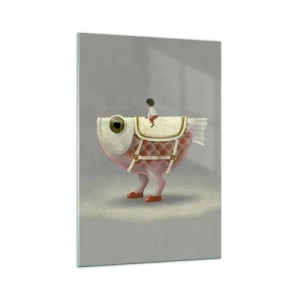 Glass picture - Fish Jockey - 70x100 cm