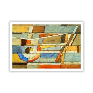 Poster - Cubism on a Construction Site - 91x61 cm