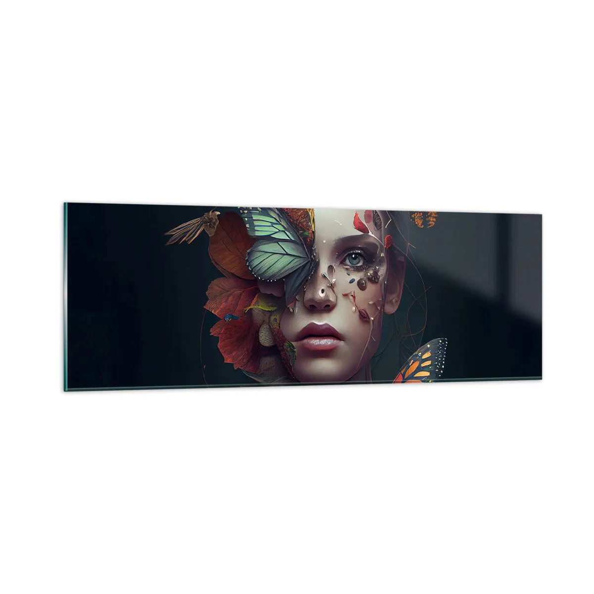 Glass picture - Wonderful Metamorphosis - 90x30 cm