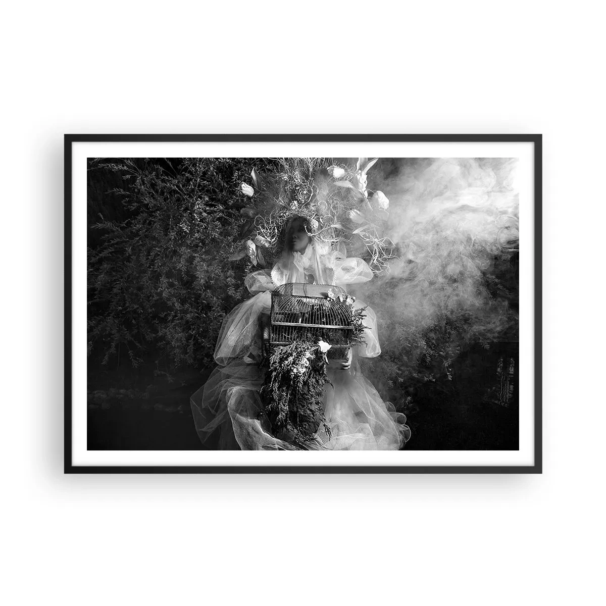Poster in black frame - Mother Nature - 100x70 cm