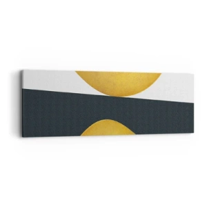 Canvas picture - First Of All: Gold - 90x30 cm