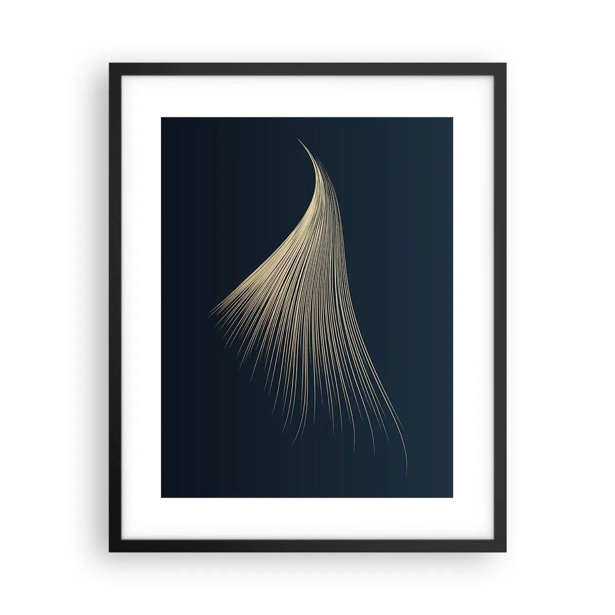 Poster in black frame - Like Angel's Hair - 40x50 cm