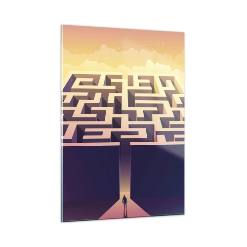 Glass picture - Decision Time - 50x70 cm