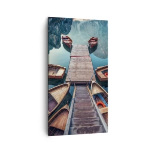 Canvas picture - Waiting at the Harbour - 45x80 cm