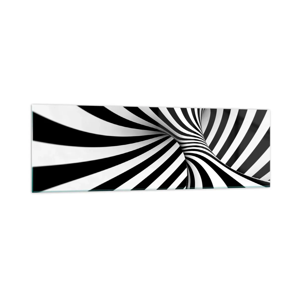 Glass picture - Composition: Dancing Space - 160x50 cm