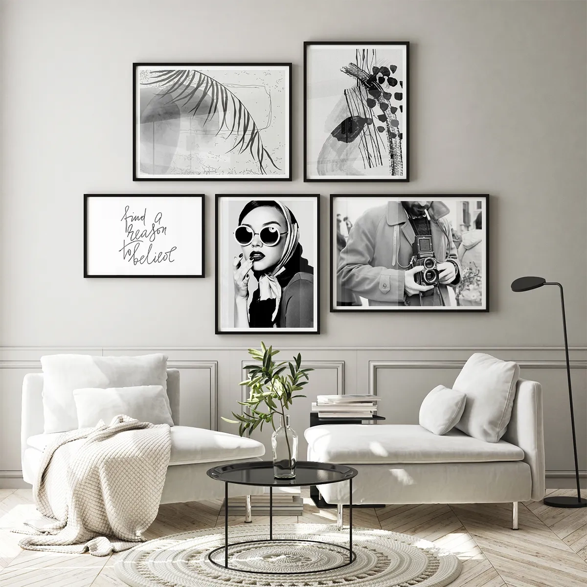 Black and white no. 1 - Inspiration for the living room