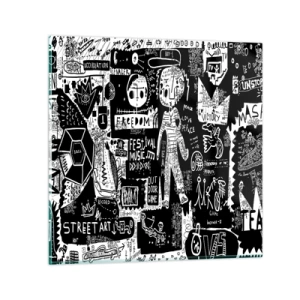 Glass picture - Rights and Joys of Youth - 60x60 cm