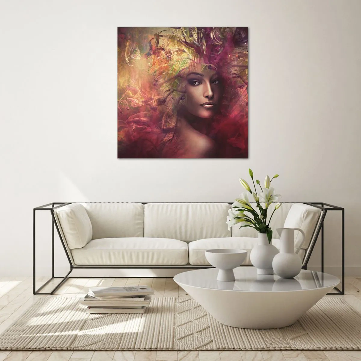 Glass picture - I Am Here! - 50x50 cm