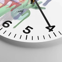 Clock face with numbers