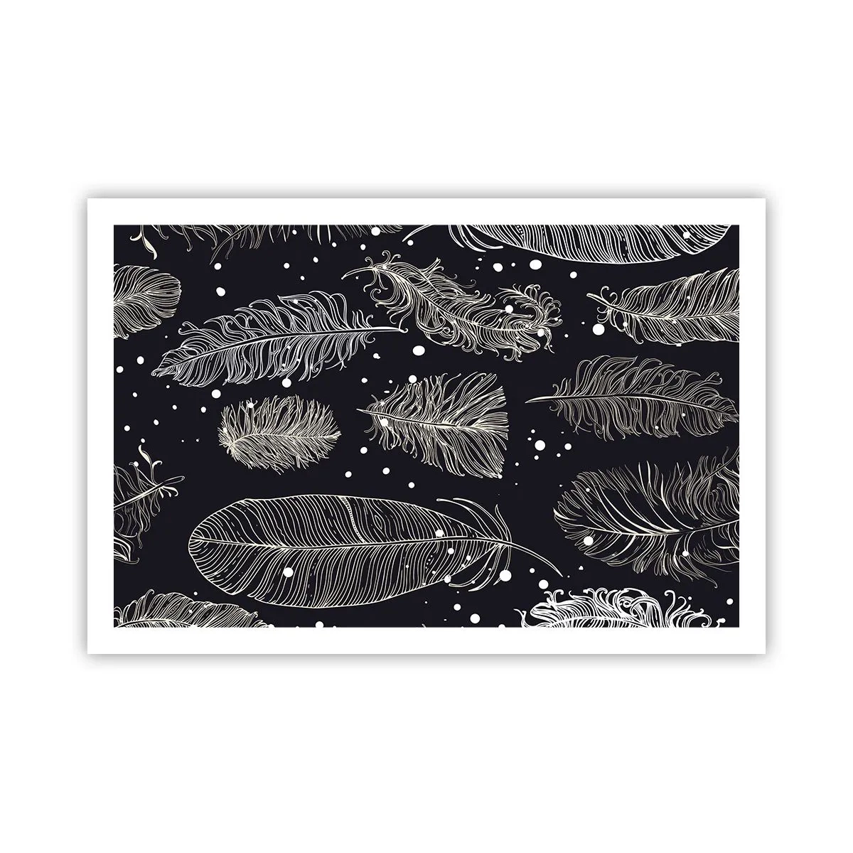 Poster - Feathery Lace - 91x61 cm