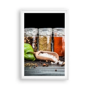 Poster in white frmae - Spicing Up Life - 61x91 cm