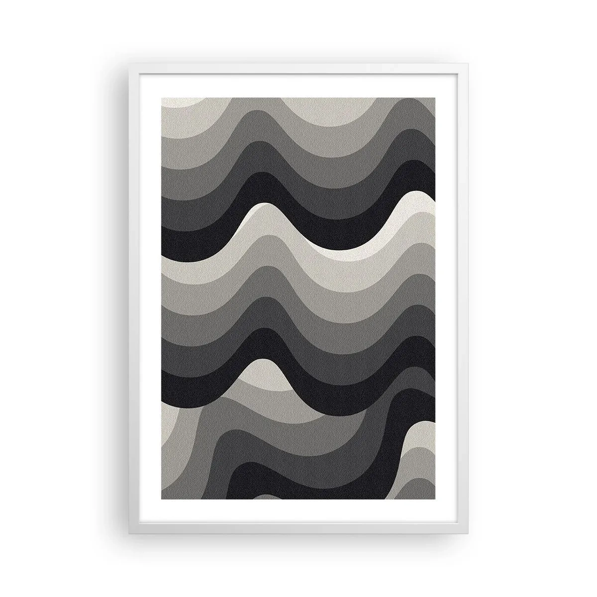 Poster in white frmae - Wave after Wave - 50x70 cm