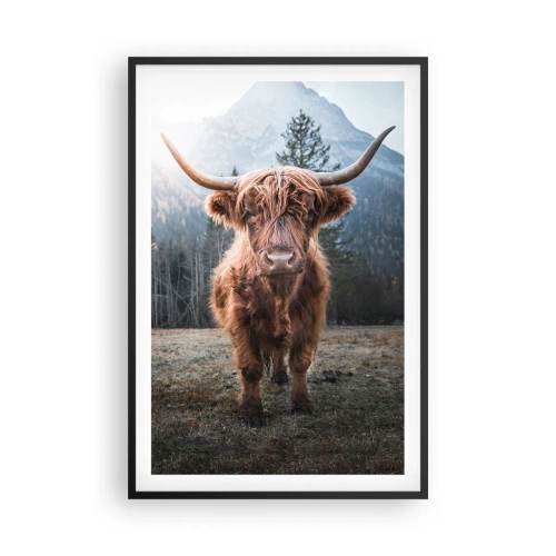 Poster in black frame - Greeting from Mountain Meadow - 61x91 cm