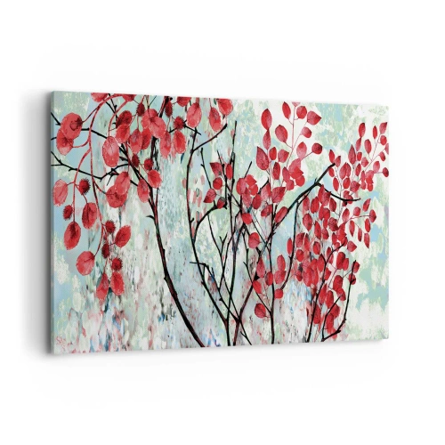 Canvas picture - Tree in Scarlet - 120x80 cm