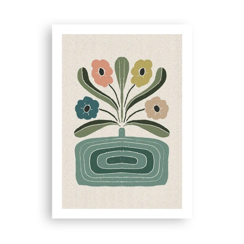 Poster - Symmetrical Bouquet - 50x70 cm