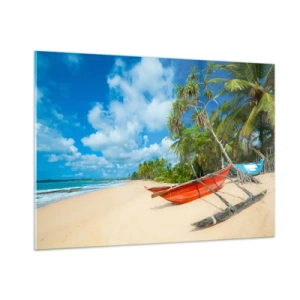 Glass picture - Charm of the Tropics - 100x70 cm