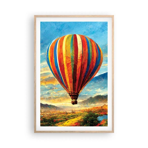 Poster in light oak frame - More Can Be Seen in Silence - 61x91 cm