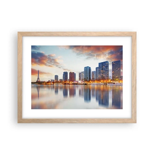 Poster in light oak frame - Monumental Peace of Paris - 40x30 cm