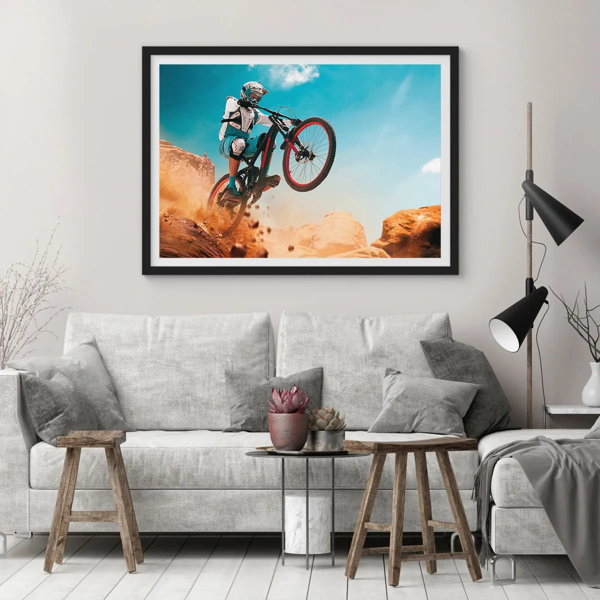Poster in black frame - Madness on Wheels - 70x50 cm