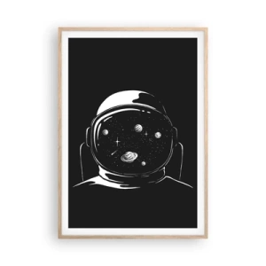 Poster in light oak frame - Quite a View - 70x100 cm