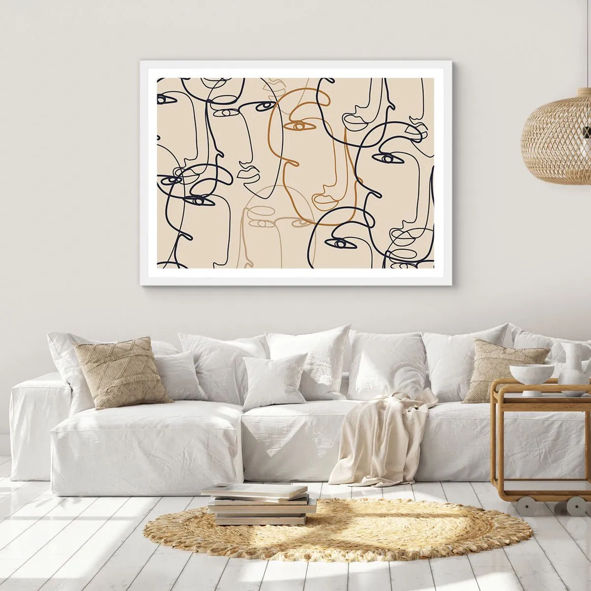 Poster in white frmae - Multiplied Portrait - 40x30 cm