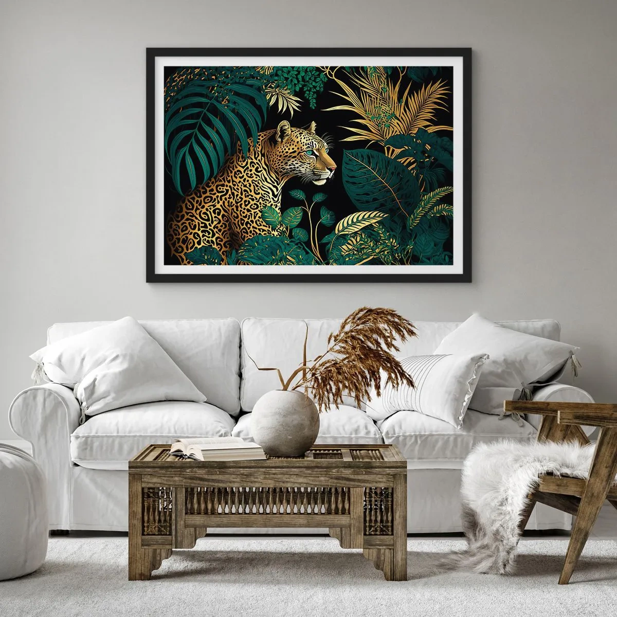 Poster in black frame - Host in the Jungle - 50x40 cm