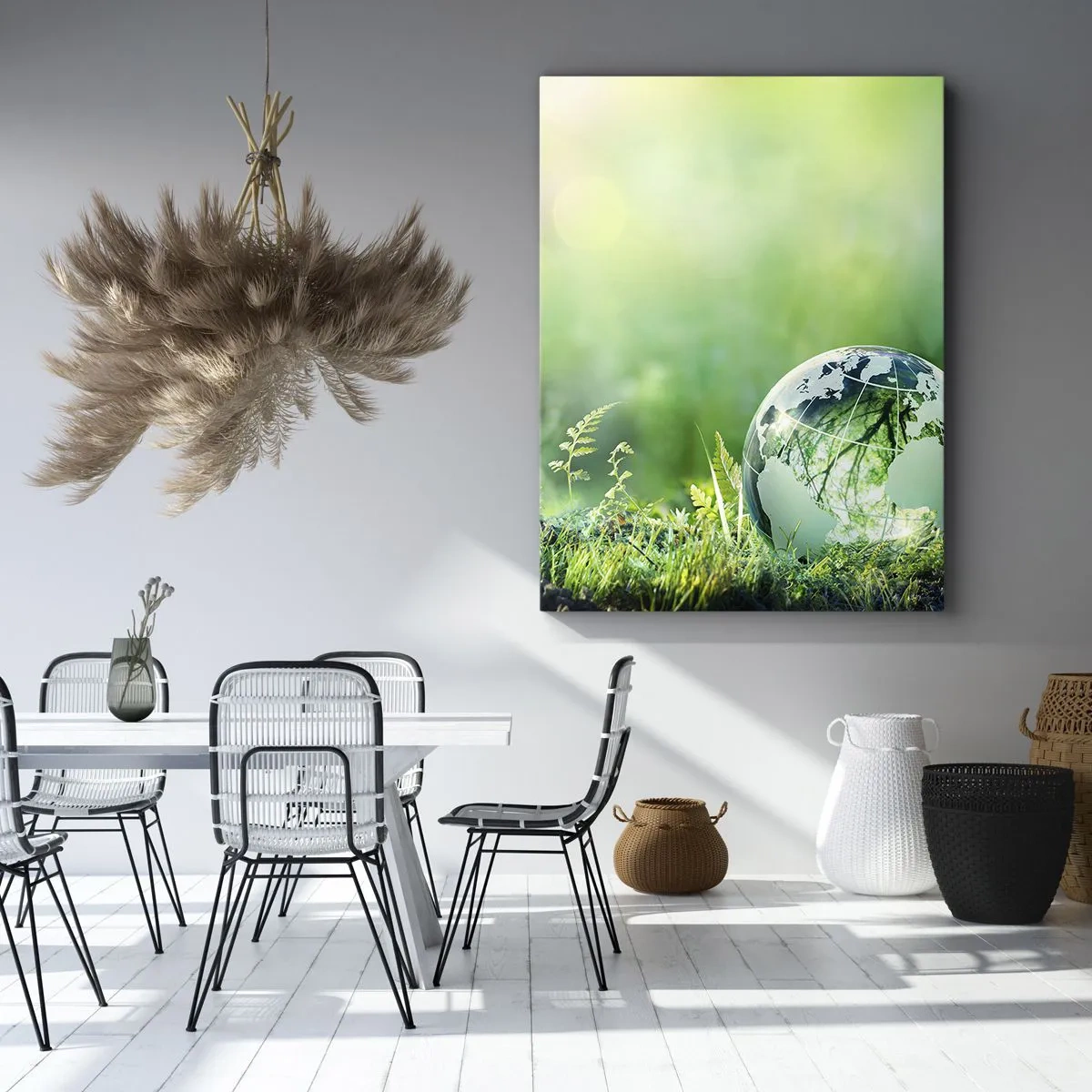 Canvas picture - Green Planet - 70x100 cm