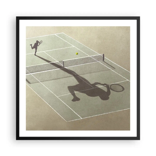 Poster in black frame - Overcoming Yourself - 60x60 cm