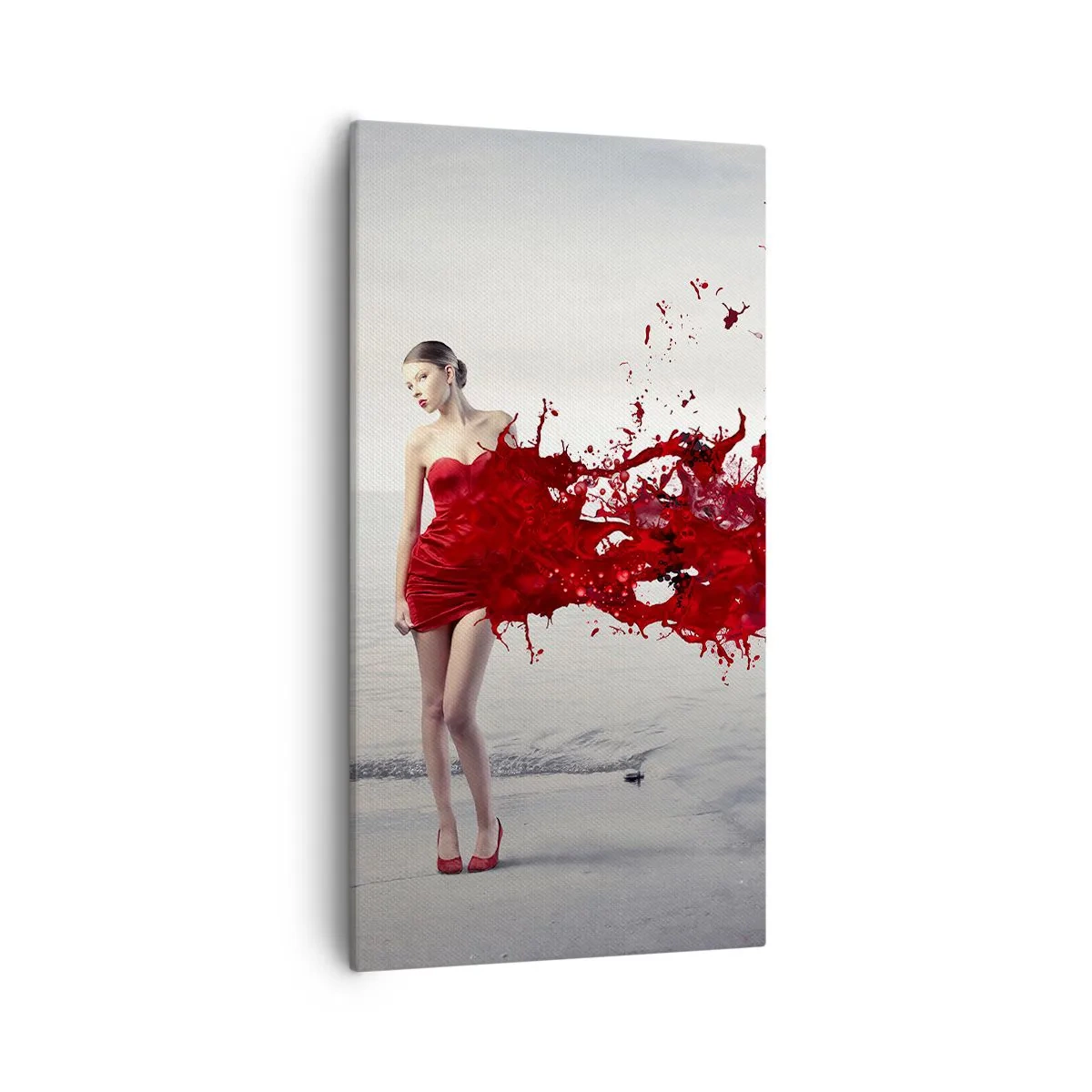 Canvas picture - Passionate Like a Scarlet - 55x100 cm