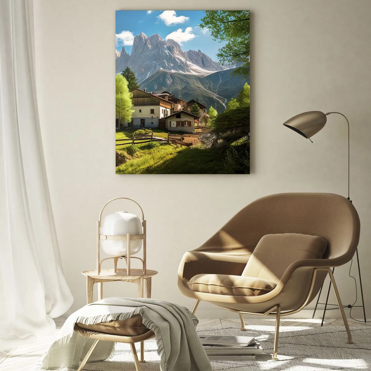Glass picture - Alpine Idyll - 50x70 cm