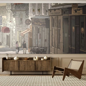 Custom Self-Adhesive Wallpaper Deluxe Sticker - City Joys - Architecture, City, Paris