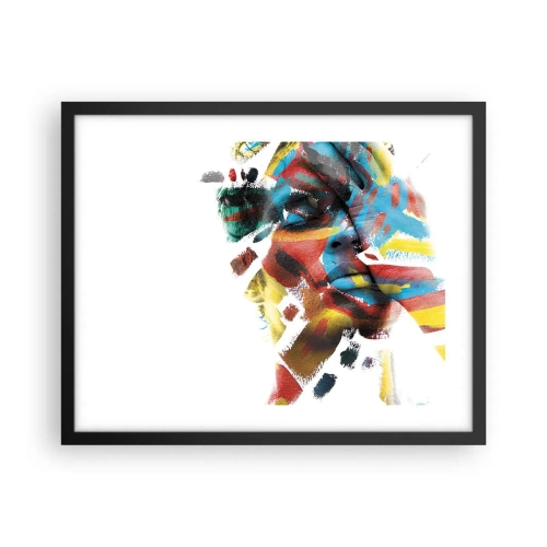 Poster in black frame - Colourful Personality - 50x40 cm