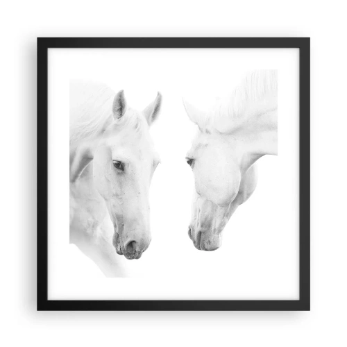 Poster in black frame - Is this friendship…? - 40x40 cm