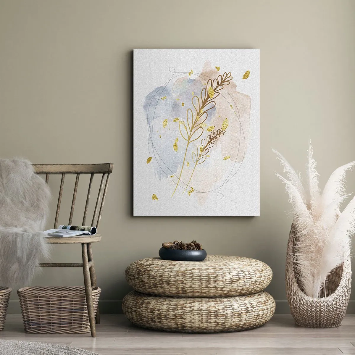 Canvas picture - Golden Blast - 50x70 cm