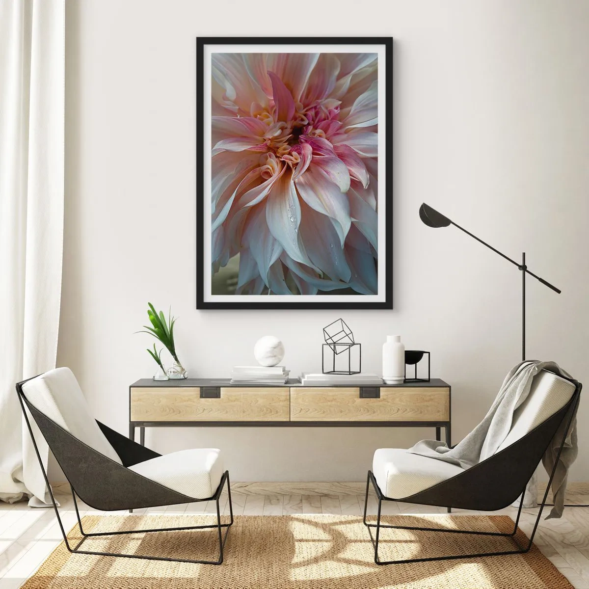 Poster in black frame - Blooming Freshness - 70x100 cm
