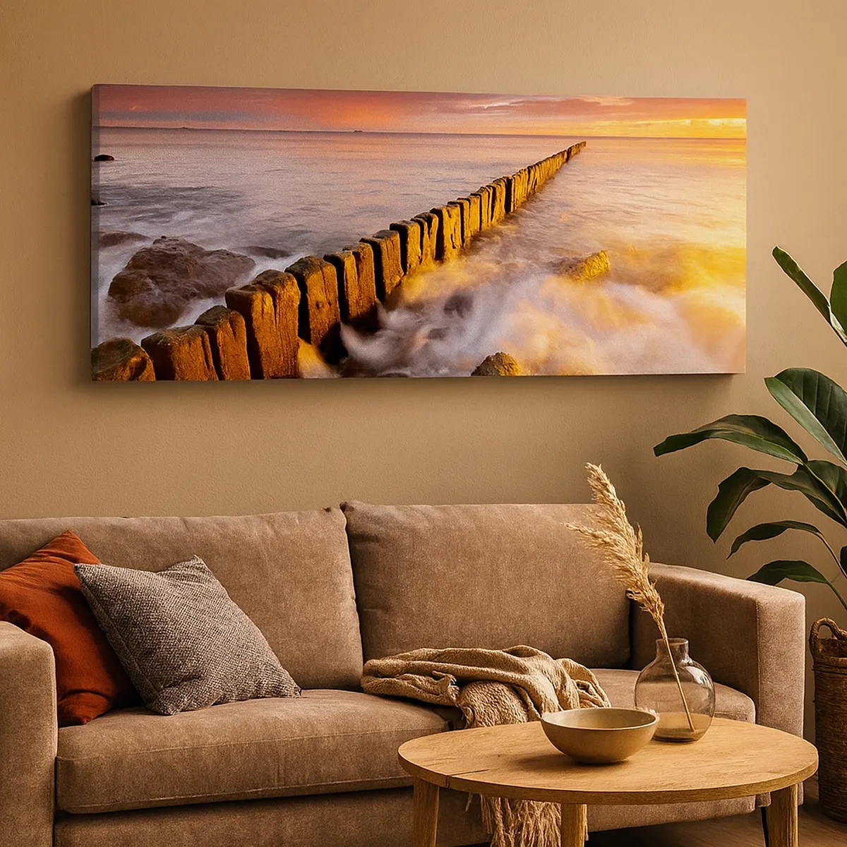 Canvas picture - Gentleness of Waves - 30x30 cm