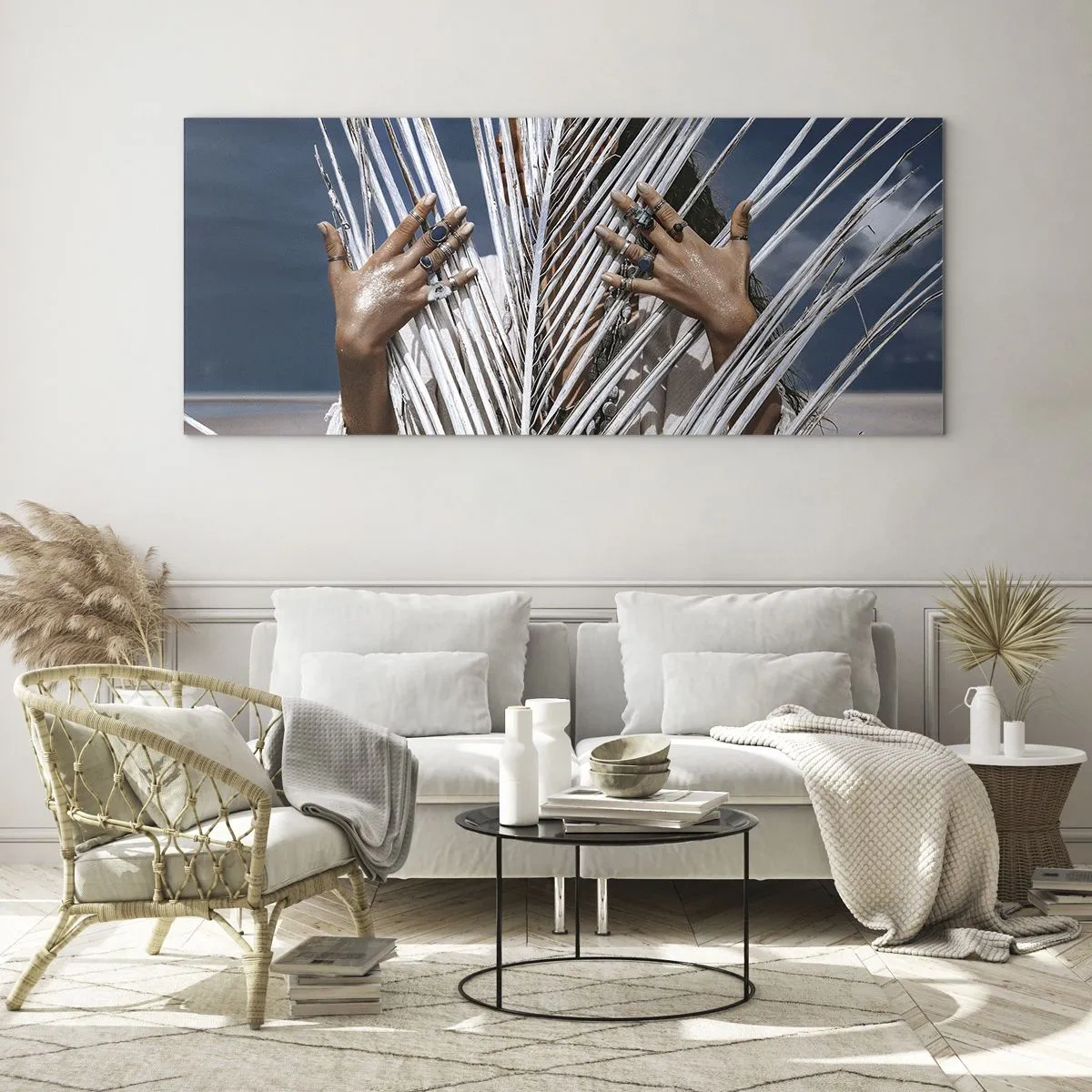 Glass picture - Shaman's Girlfriend? - 120x50 cm