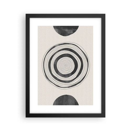 Poster in black frame - Important What's in Between - 30x40 cm