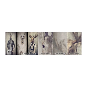 Photo Wallpaper Sample Premium Canvas - Let Gestures Speak - Abstraction, Fantasy, Ribs - 100x30 cm