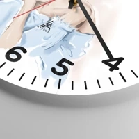 Clock face with numbers