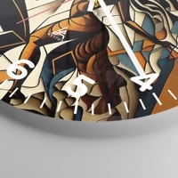 Clock face with numbers