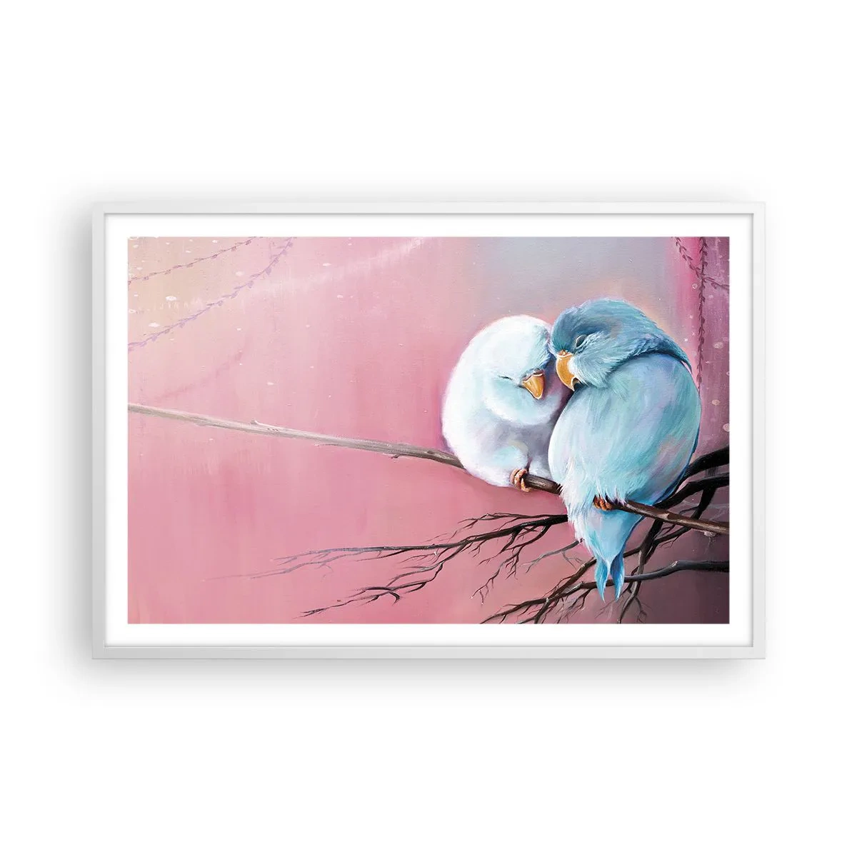 Poster in white frmae - What Can We Add? - 91x61 cm