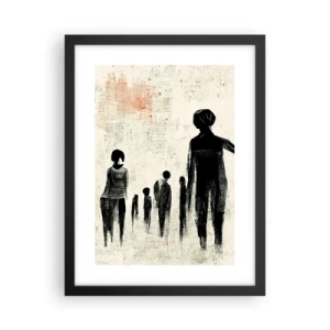 Poster in black frame - Against Solitude - 30x40 cm