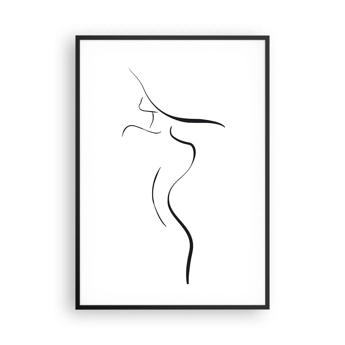 Poster in black frame - Elusive Like a Wave - 70x100 cm