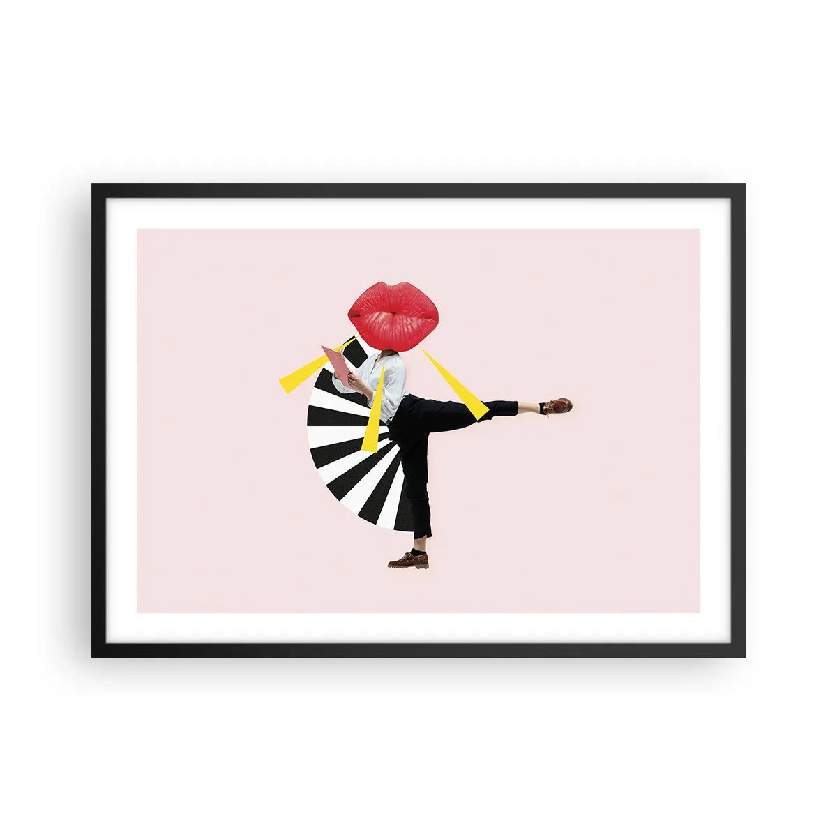 Poster in black frame - Surrealistic Pop-Art. - 70x50 cm