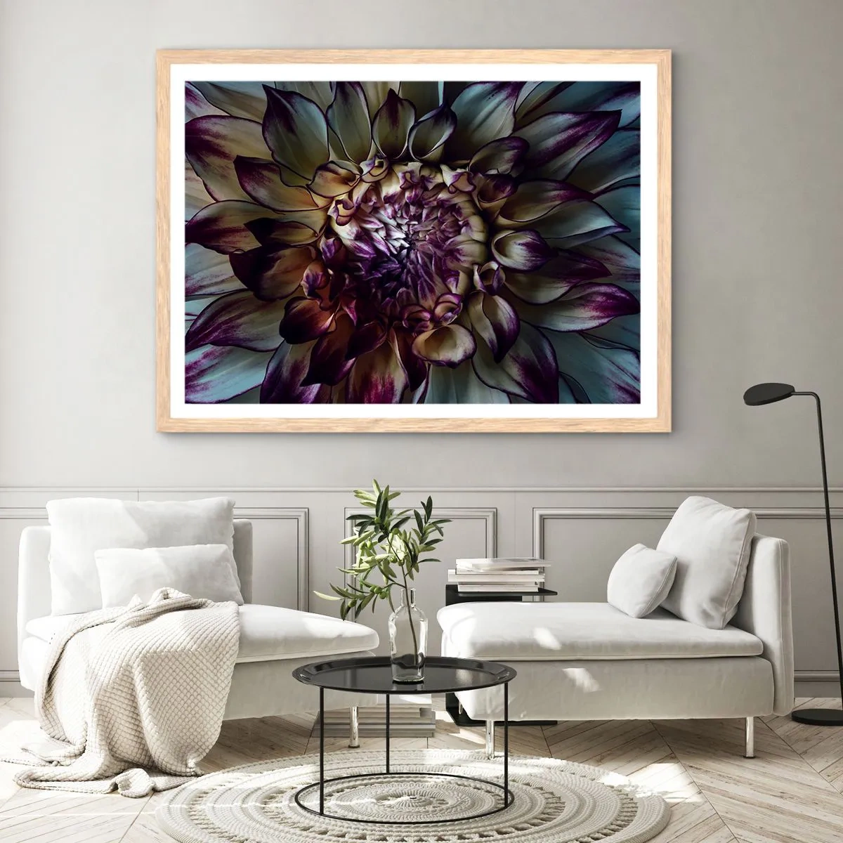 Poster in light oak frame - The Blossoming of Youth - 91x61 cm