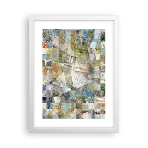 Poster in white frmae - Geometric Reshuffling - 30x40 cm